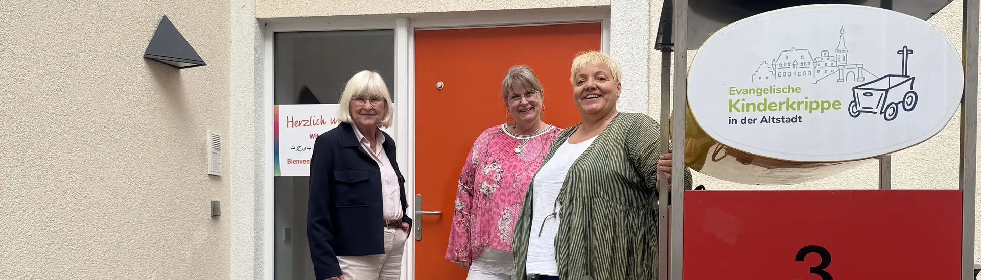 damalige Fachberatung Giesela Huckriede, Pädagogische Geschäftsführung Karin Trütken und Leiterin Sabine Busmann